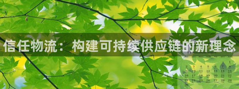多多28加拿大官网：信任物流：构建可